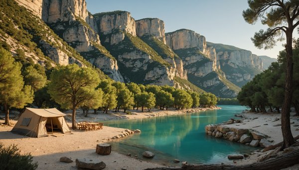 Les meilleurs campings pour profiter de la rivière dans les Gorges du Verdon